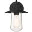 Luminaire de grange d'extérieur noir mat à 1 ampoule H 2,2 po