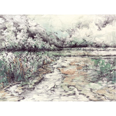 Edge Of River Print by Sara Brown