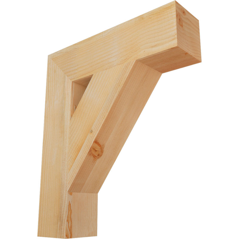 Support de bloc traditionnel, Douglas (sciage brut), H 28 po x l 6 po x P 24 po