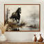 «Grey Horse Misty Morning Canter II», art mural cheval-57952948-8677964