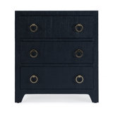 Bar Harbor Raffia 3 Drawer Nightstand