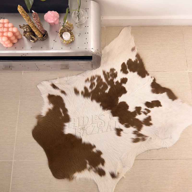 Lanis Cowhide Abstract Rug