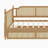 Traditional Style Rattan Twin Size Daybed With Twin Size Trundle For Limited Space