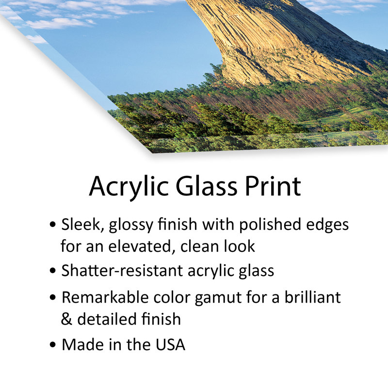 Devils Tower, Devils Tower National Monument, Wyoming, États-Unis sur plastique / acrylique par Panoramic Images