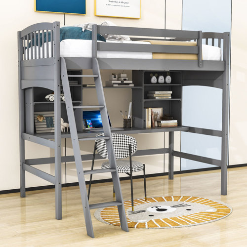 Harriet Bee Decklyn Kids Twin Loft Bed & Reviews | Wayfair