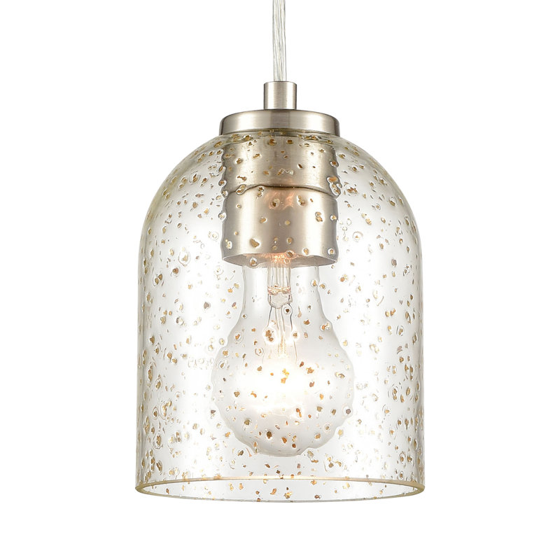 Mini-luminaire suspendu 1 lumière Sprinkle 5 po, Clair
