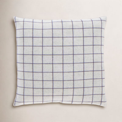 Saratoga Plaid Wool Throw Pillow