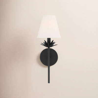 Ryland Single Light Linen Armed Sconce