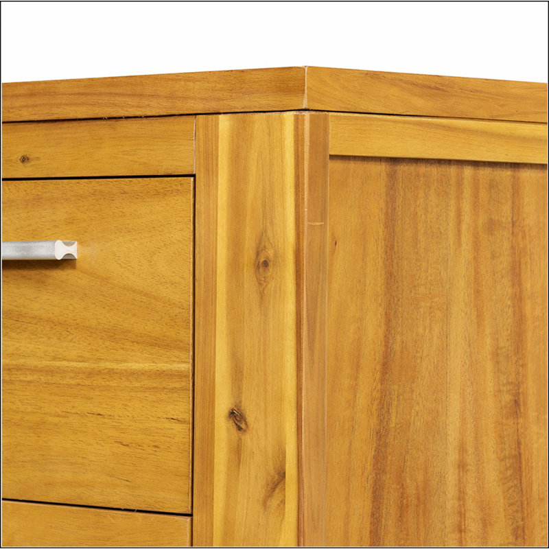 Charmante table de chevet compacte avec rangement abondant pour la chambre à coucher