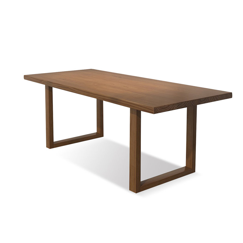Brown Rectangular Solid Dining Table For Dining Room/Kitchen, 29.53”H x 78.74”L x 31.5”W