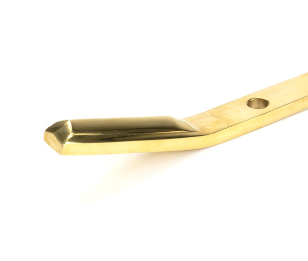 Art Deco Stay, 24.2cm H x 1.6cm W x 0.9cm D, Polished Brass