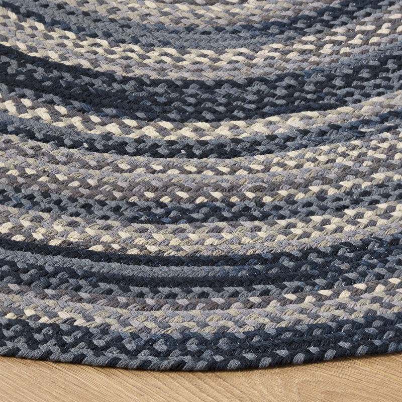 Burbach Flat Weave Cotton Rug, Round 3'