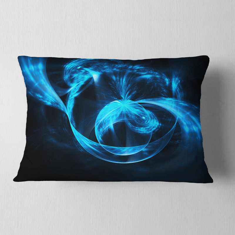 Coussin lombaire à vagues 3d ronds fractal
