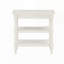 Table de chevet blanche antique