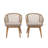 Rope Woven Patio Dining Chair with Cushions-2088338989