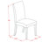 5-Piece Round Dining Set Includes a Wooden Dinner Table and 4 Black Linen Fabric Parson Dining Chairs with High Back - Black Finish-575189971-575189970-575189982