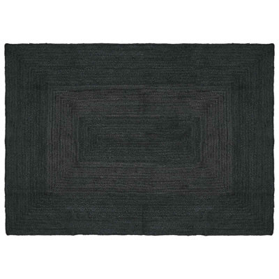 Solid Colour Hand Braided Area Rug
