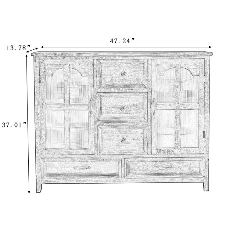 Buffet Modern, Brun noisette