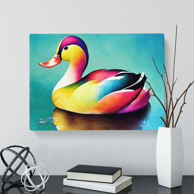 Duck in Watercolour Vol.3 - Wrapped Canvas