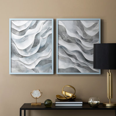 ABSTRACT Series CDLV III - Reproduction encadrée de qualité supérieure - prête à être accrochée - aucun clou requis - aucun clou requis
