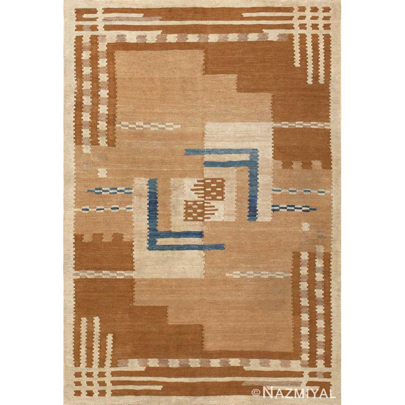 Magnifique tapis kilim moderne Mid-Century