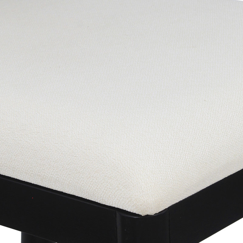 Woven Seagrass Counterstool, Black/White