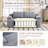 Compression Sofas with Storage, 67 Inch Foam Modern Loveseat for Home