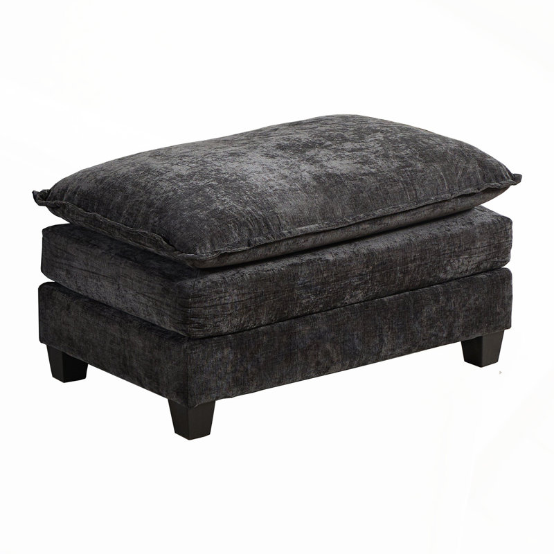 Canapé-lit Cloud, canapé modulaire moderne pour salon, chambre à coucher, appartement, coussin double couche confortable, tissu chenille respirant, noir