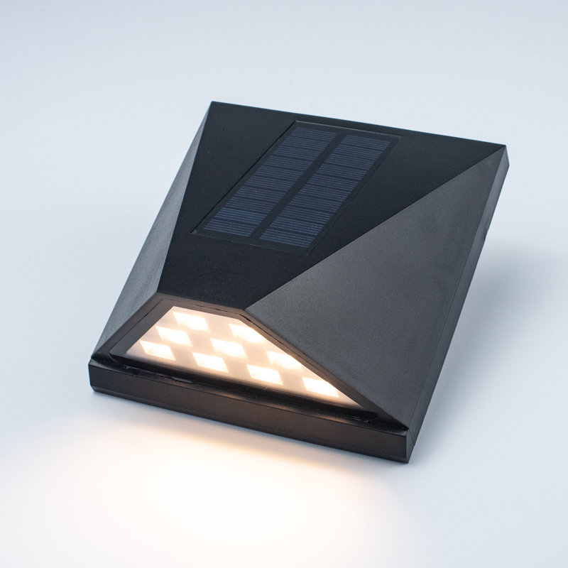 Matte Black 12.7cm H Solar Powered Integrated LED Outdoor Sconce