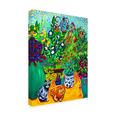 «Los Gatos Garden» par Cathy Carey - peinture sur toile tendue