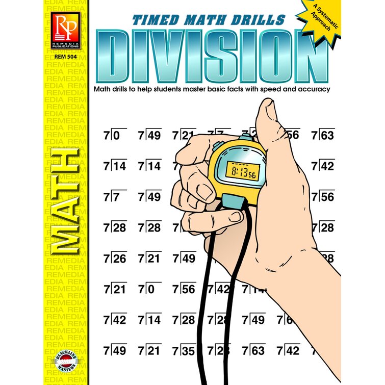 Timed Math Facts Division Book