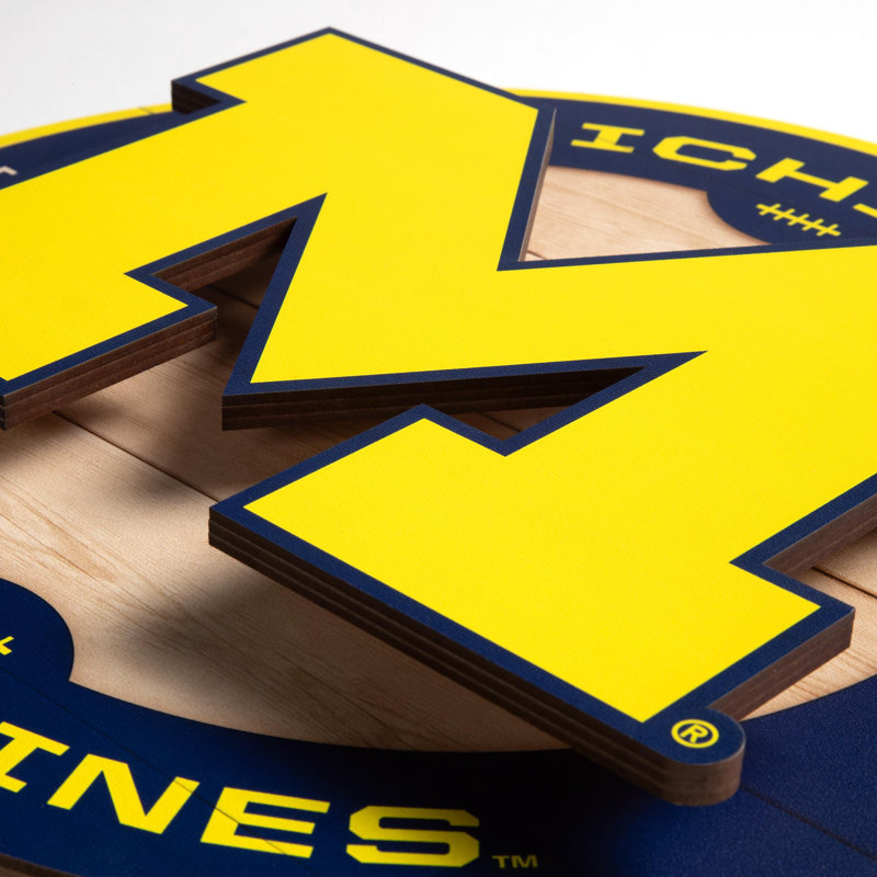 NCAA Michigan Wolverines 3DX Circle Wall Art