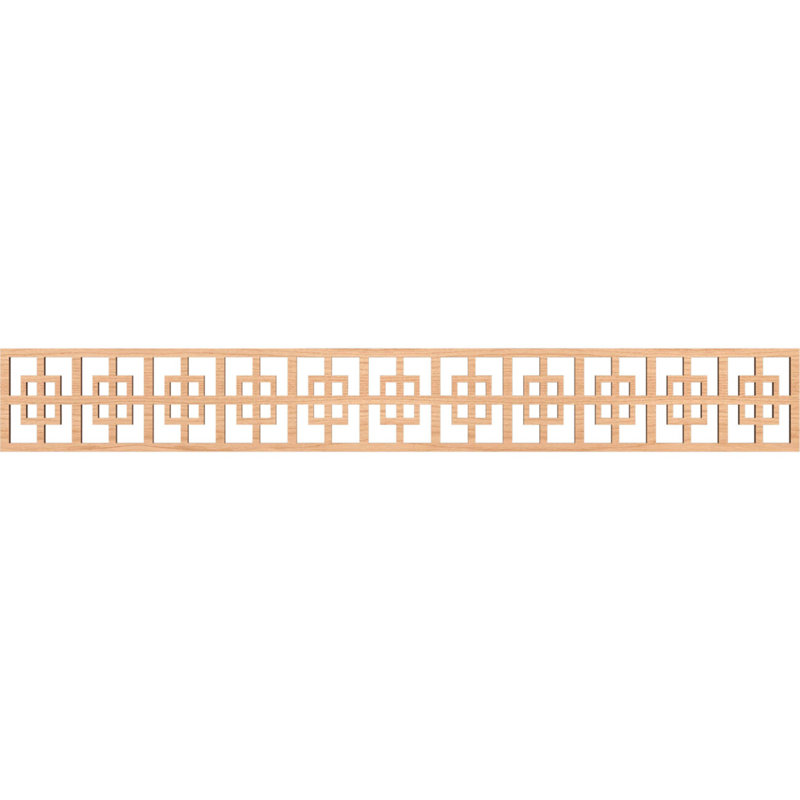 Moulure de chantournage Cambridge, Noyer blanc, H 6 po x l 46,5 po x P 0,25 po