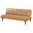 Saddle Brown Upholstered Convertible Sofa Bed