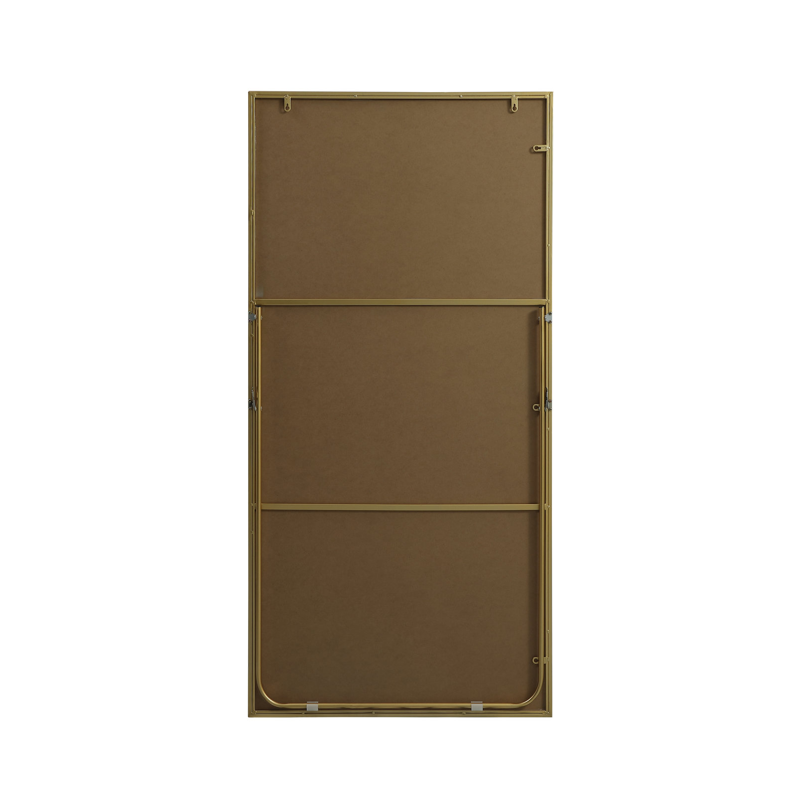 Sabine Metal Rectangle Floor Mirror, 60" x 30", Brass