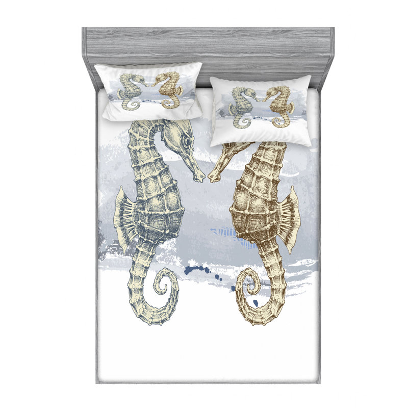 Microfiber Sheet Set, Queen Sheet Set with Fitted Sheet