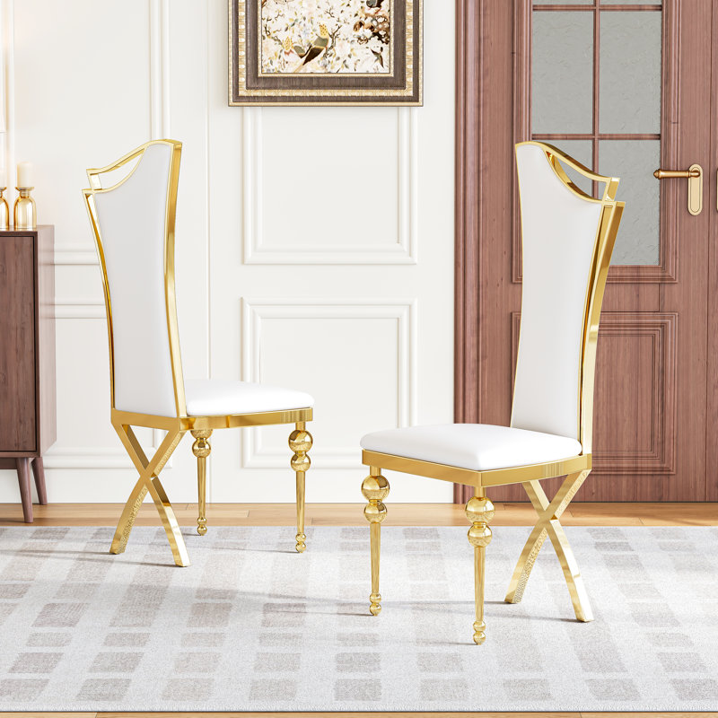 Chaise de salle à manger Modern Luxury, Blanc