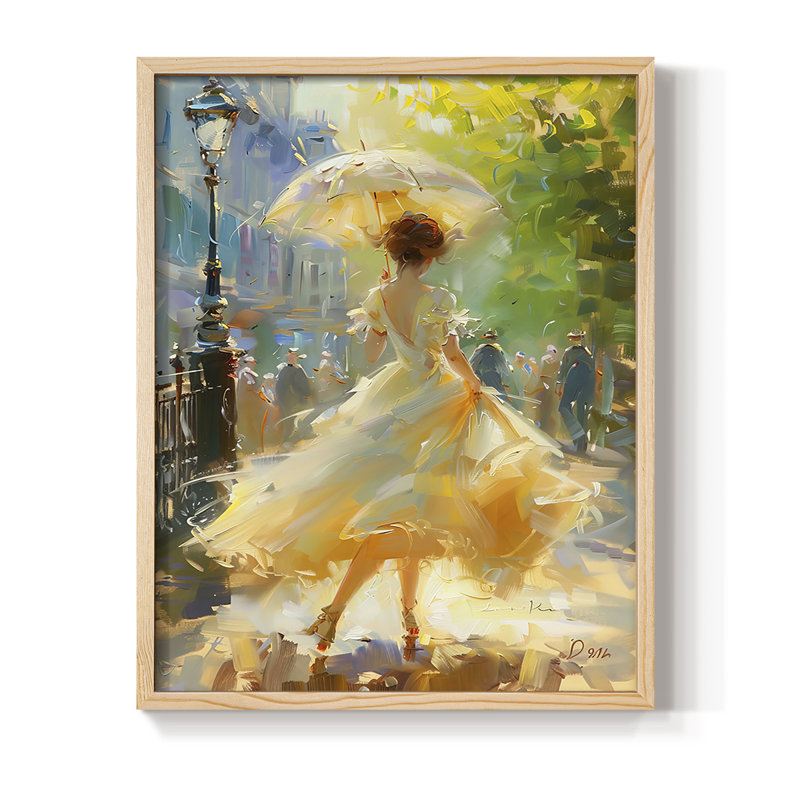 «WOMEN Series DCCCLV III», reproduction encadrée - bois massif, Naturel, H 11 po x l 9 po