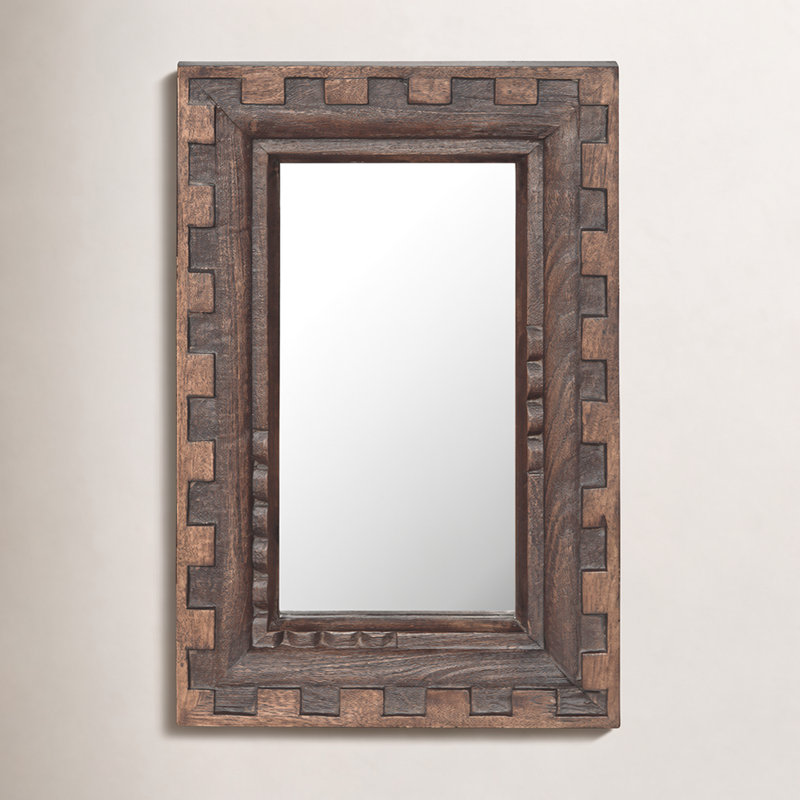 Holland Rectangle Solid Wood Mirror