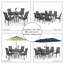 Fauteuil de patio empilable en aluminium Alyah-108287849