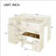 Lit mezzanine double en bois avec garde-robe intégré