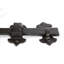 Hammer & Tongs - Rose Ring Gate Latch - W285mm - Black