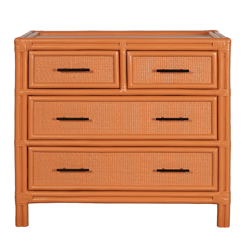 Aruba 4 - Drawer Nightstand, Citrus Orange