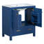 Meuble-lavabo 30 po avec lavabo simple, armoire encastrée Combo-104312982