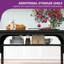 Extendable Unfinished Metal Base Dining Table-1810422633-1810422638