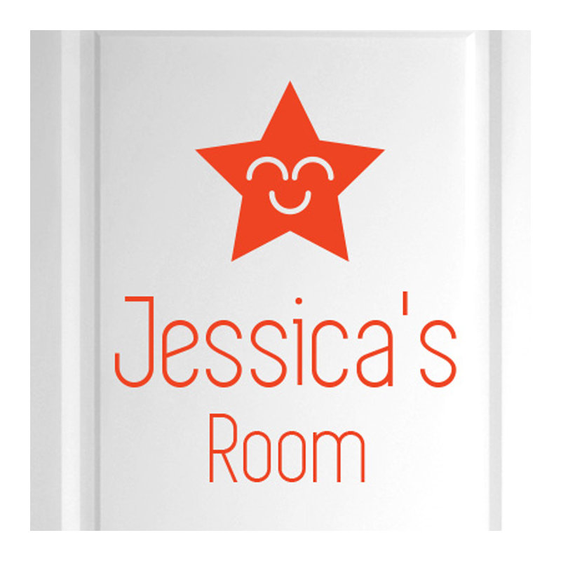 Astrology & Stars Wall Decal, Orange