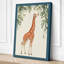 Giraffe Reaching High Boho - Wrapped Canvas-1795788607-1795788609