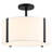 Milbourne Linen Semi Flush Mount