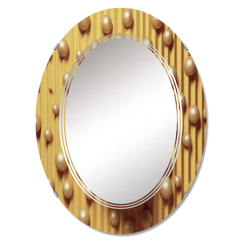 Fairuza - Miroir mural moderne ovale, 30 po x 20 po