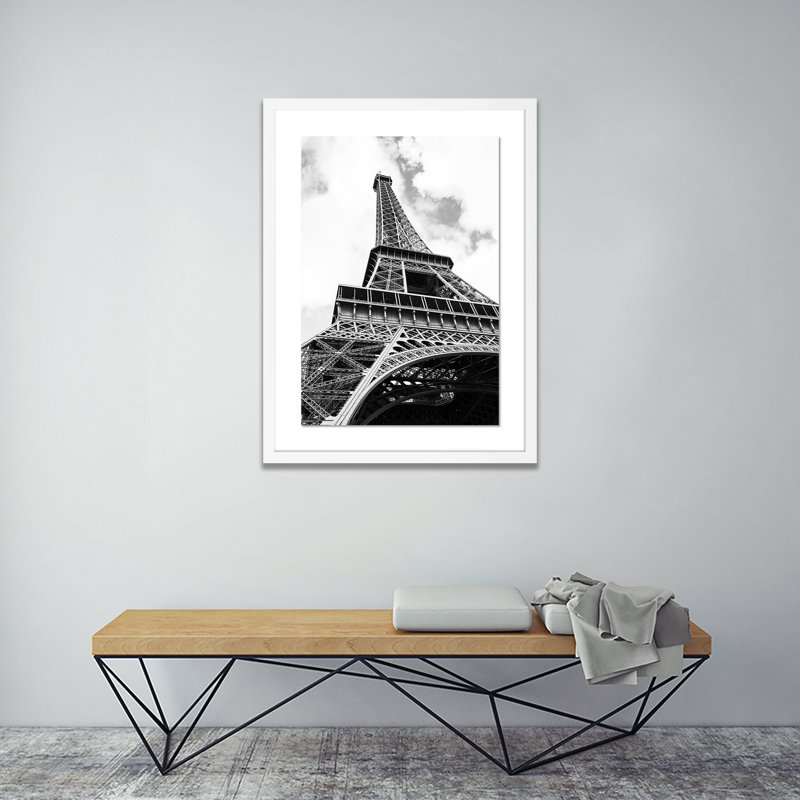 Eiffel Tower II Print by Erica Singleton, White, 24" H x 18" W x 1.5" D